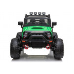 Elektrické autíčko - Jeep JC666 - nelakované - zelené